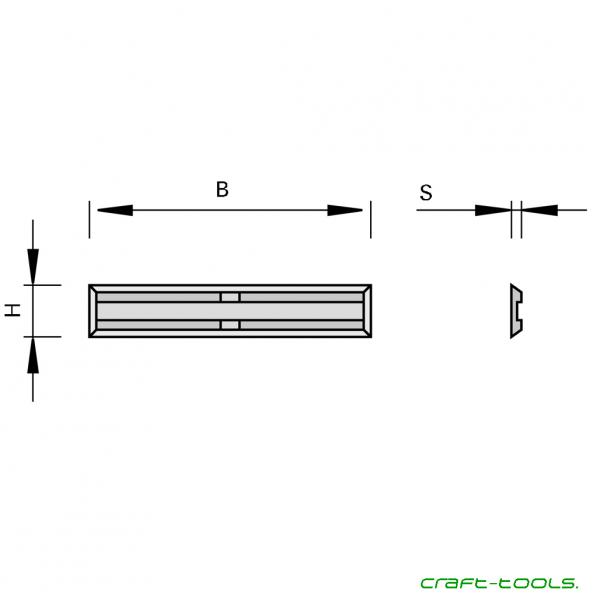 Stehle 50450154 Mini-Wendeplatten mit Rücken- und Quernut Zeichnung